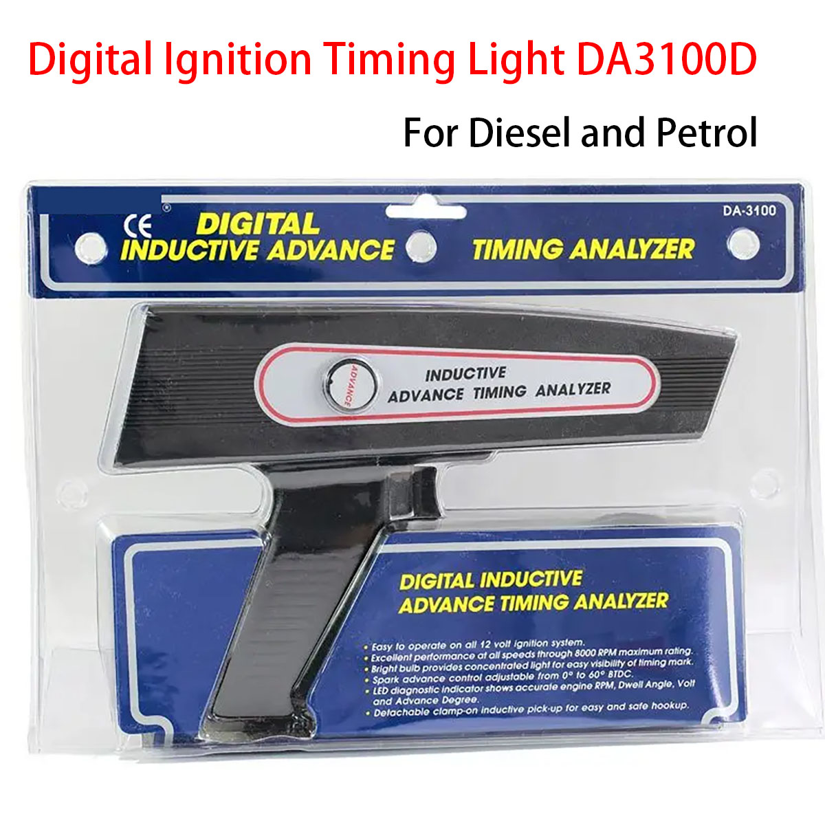 Timing Light Gun - Pistola de sincronización de encendido digital