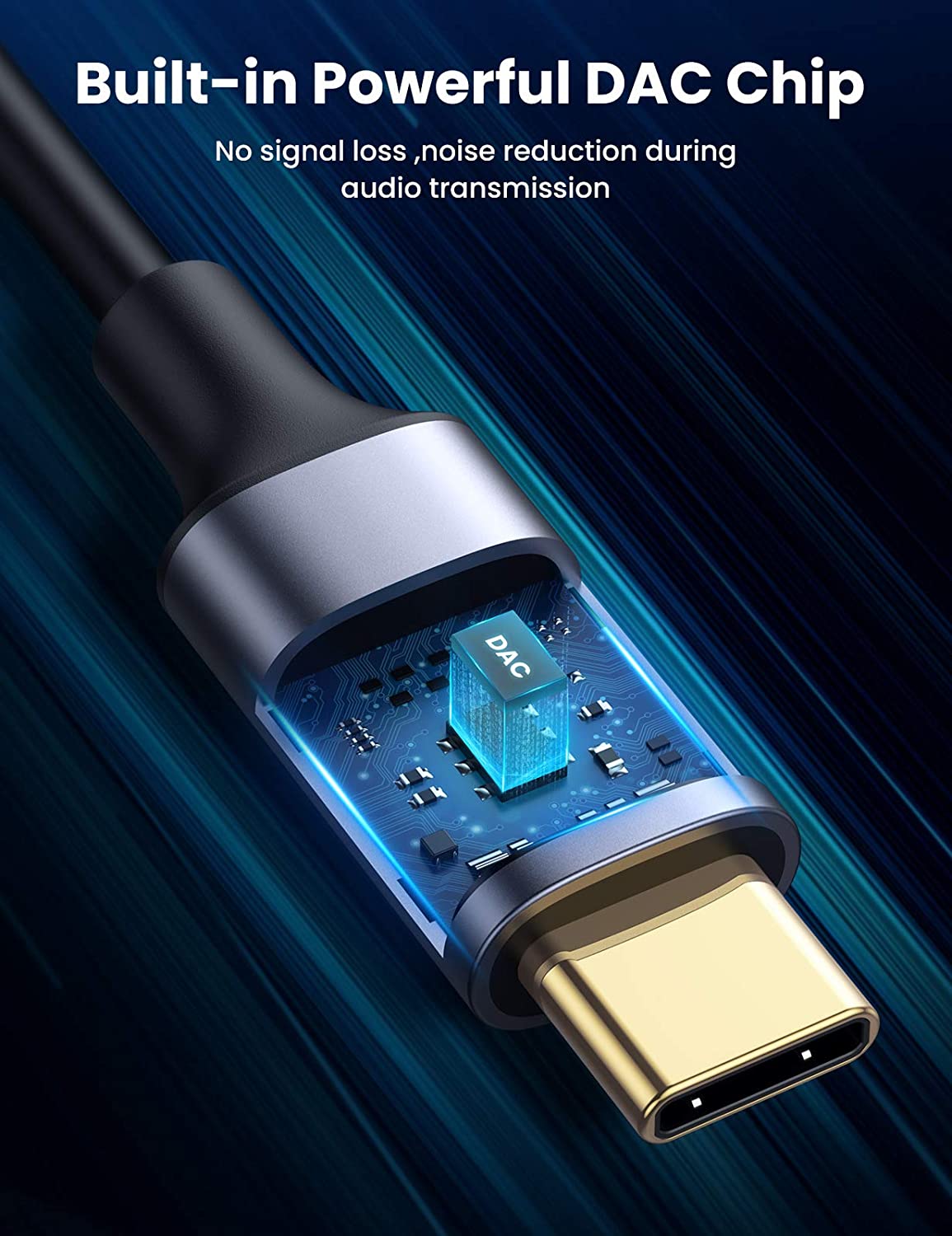 Cable de audio UGREEN USB C a  - Car Jack reseña y precio